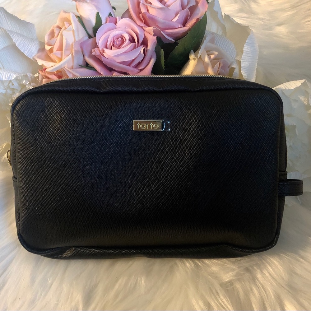 TARTE NWT Black Makeup Bag